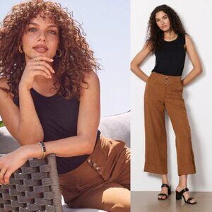 Kut from the Kloth Whitney Pants in Whiskey Camel Brown Lyocell Size 14